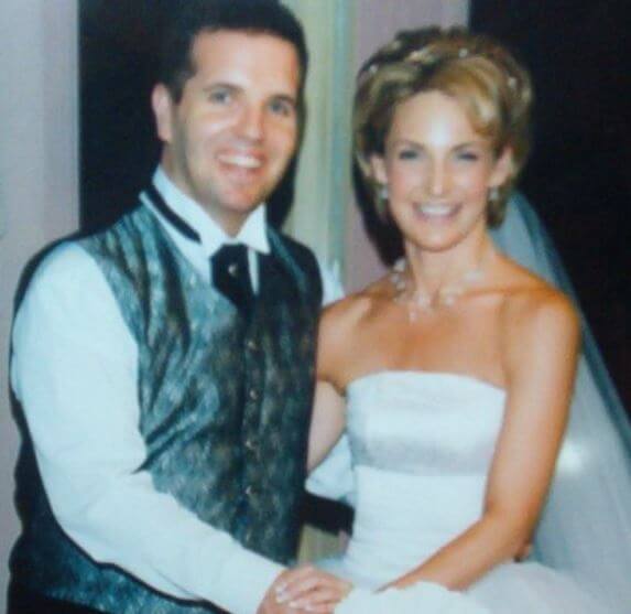 Richard Price with his wife Michaelia Cash on their wedding day.